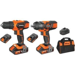 TRAPANO + AVVITATORE IMPULSI BATT GP20V 628102 WOKIN